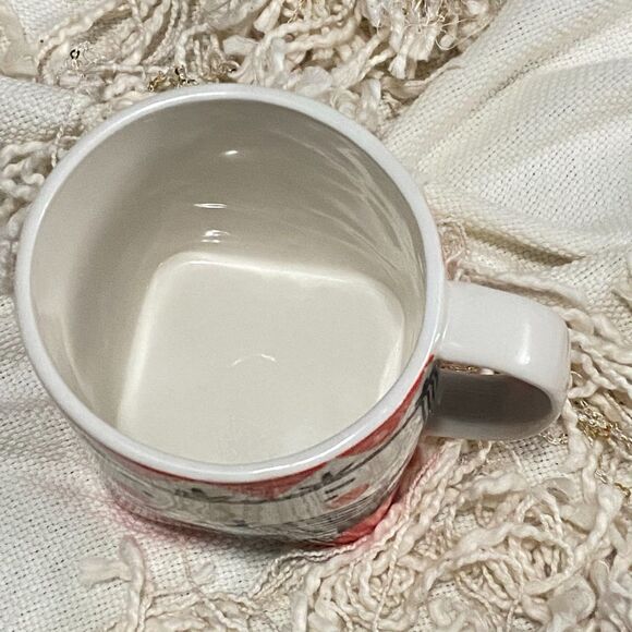 ANTHROPOLOGIE Friendly Face Santa Mug Krafty K NEW - Picture 3 of 6